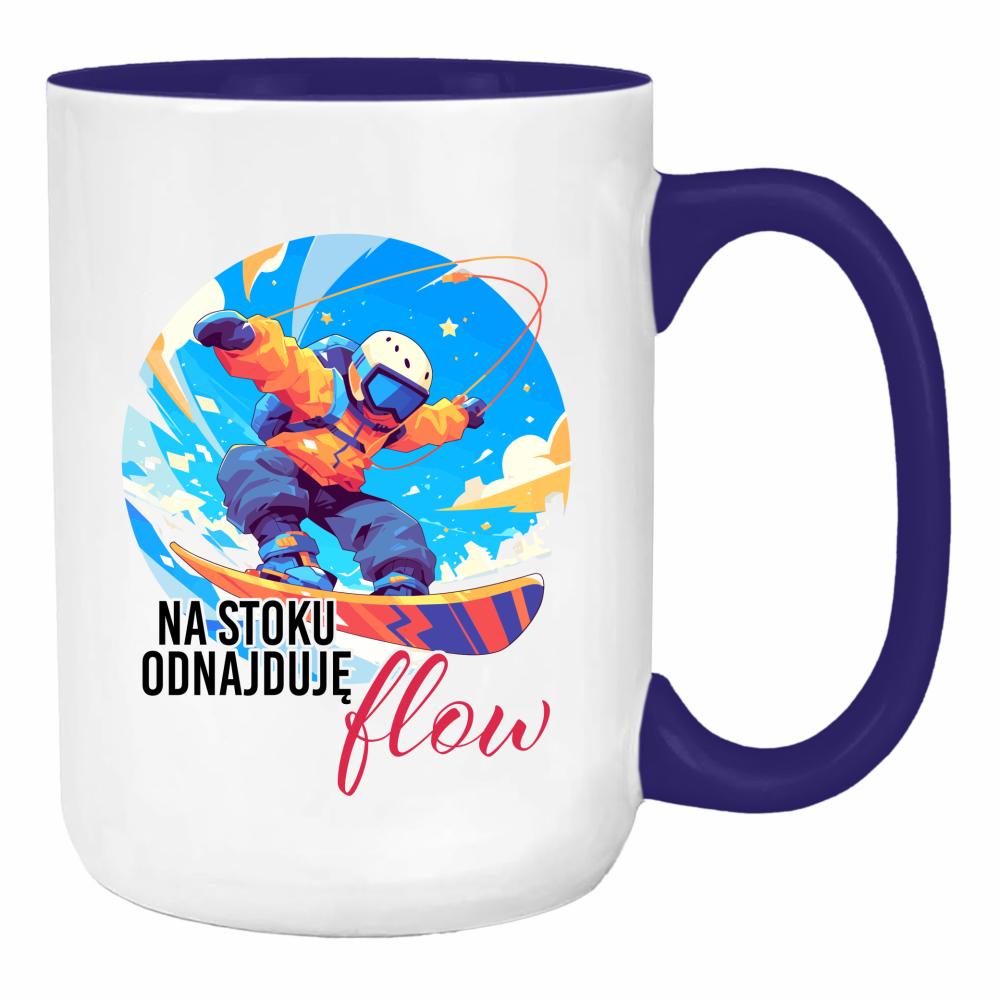 Na stoku odnajduję flow duży kubek ucho kolor kolor navy