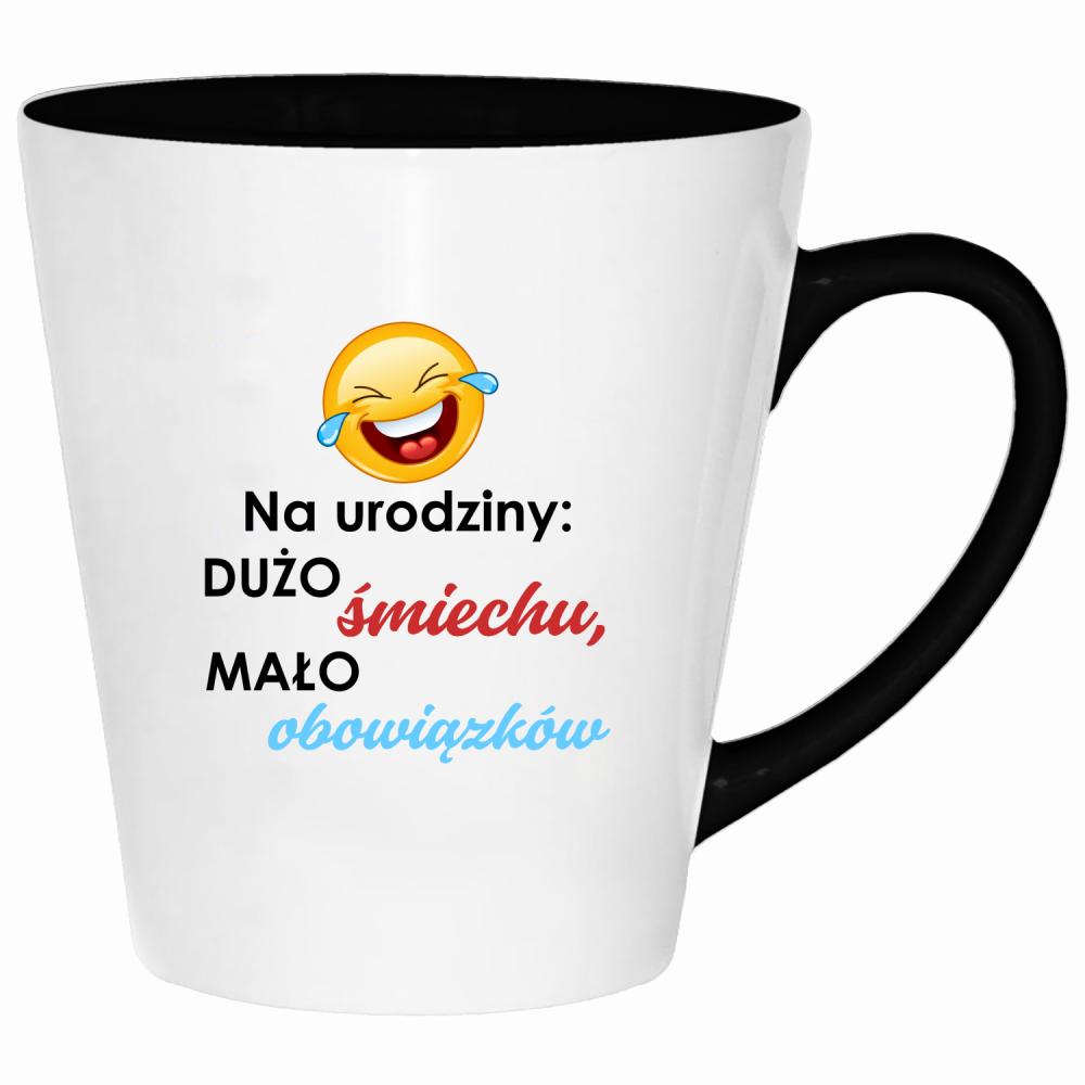 Na urodziny: dużo śmiechu, mało obowiązków kubek latte