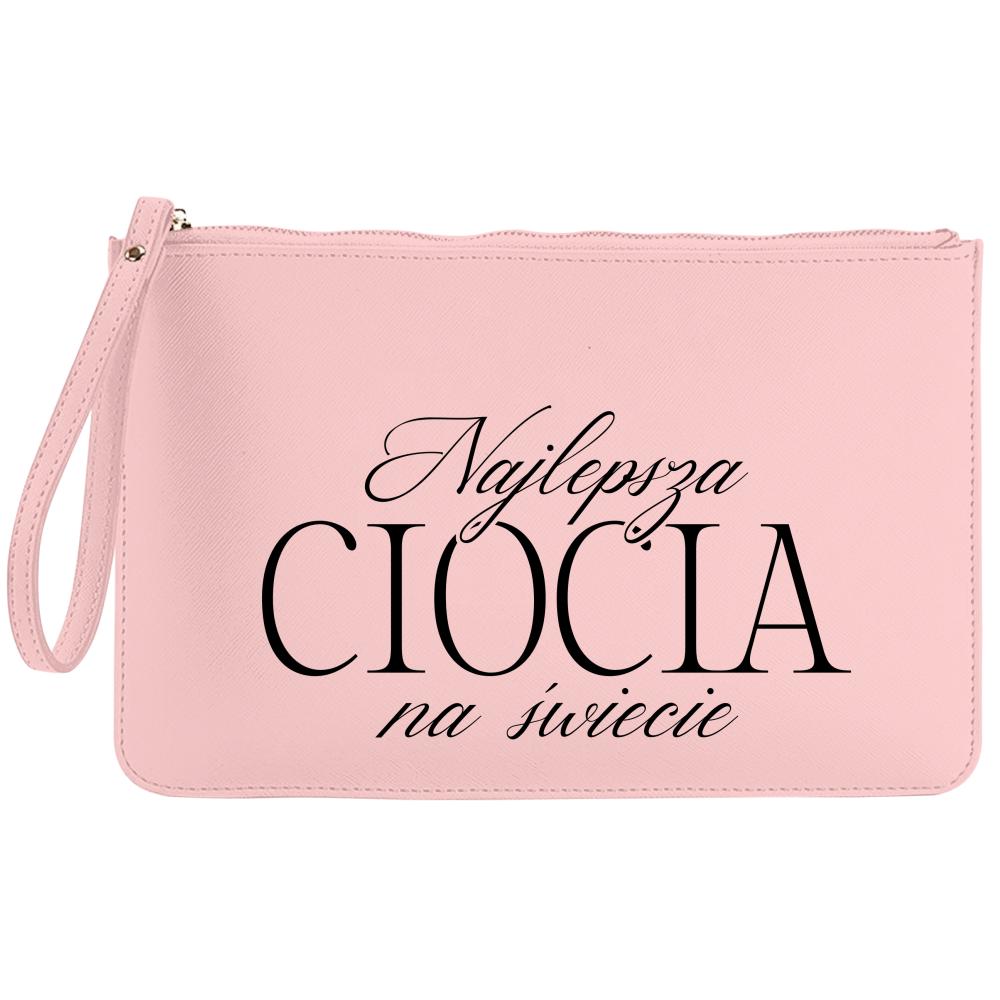 Najlepsza ciocia na świecie kosmetyczka kolor kremowy kosmetyczka