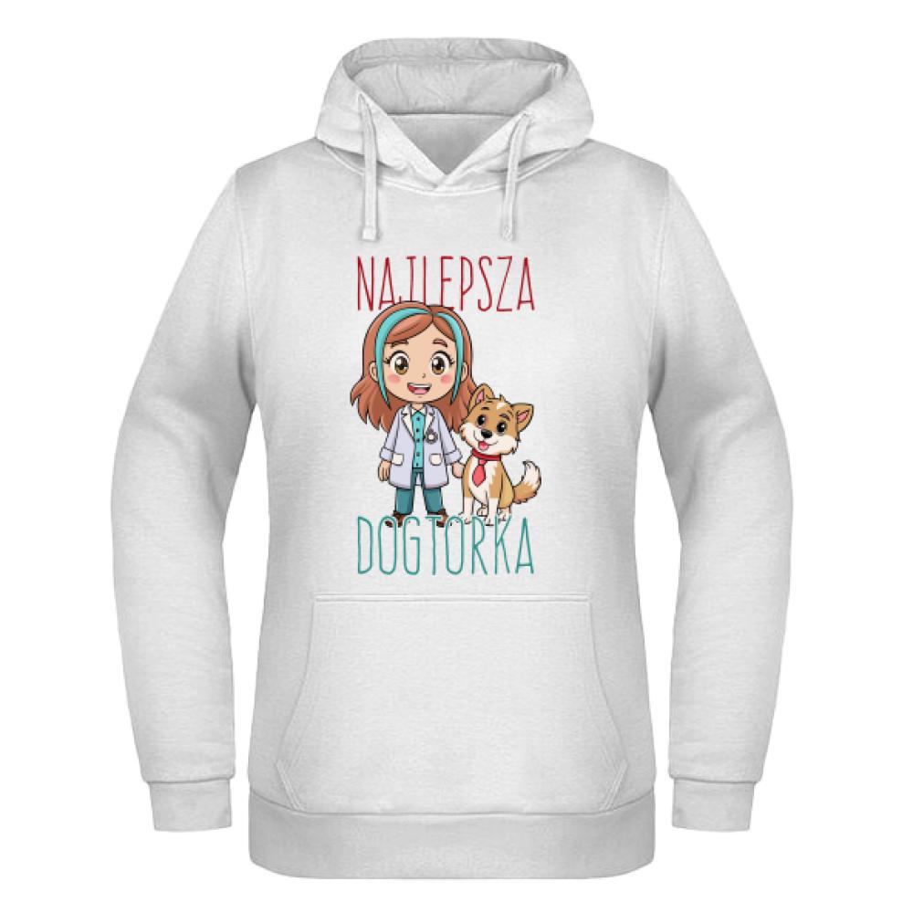 Najlepsza doktorka bluza damska z kapturem