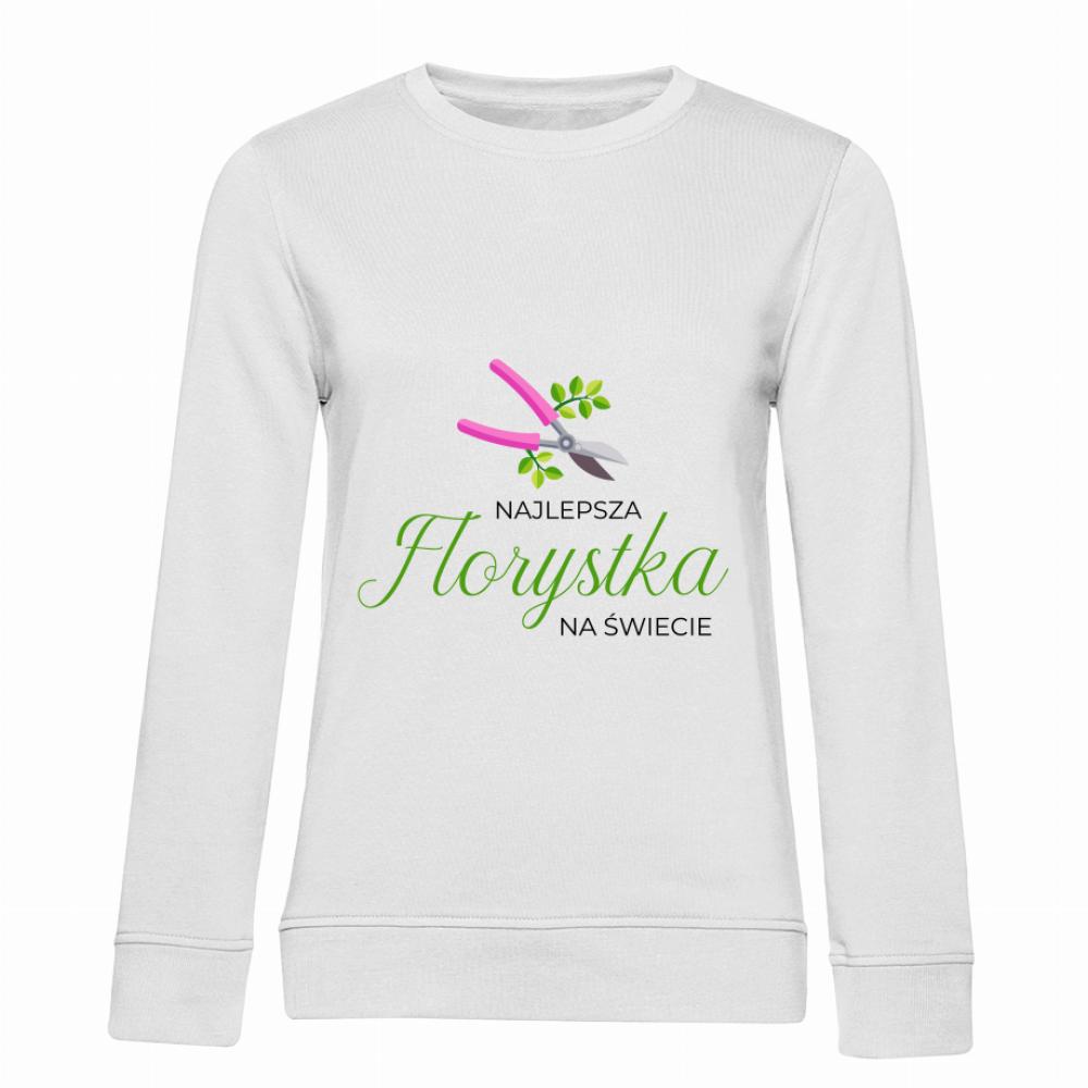Najlepsza Florystka na świecie bluza damska bez kaptura