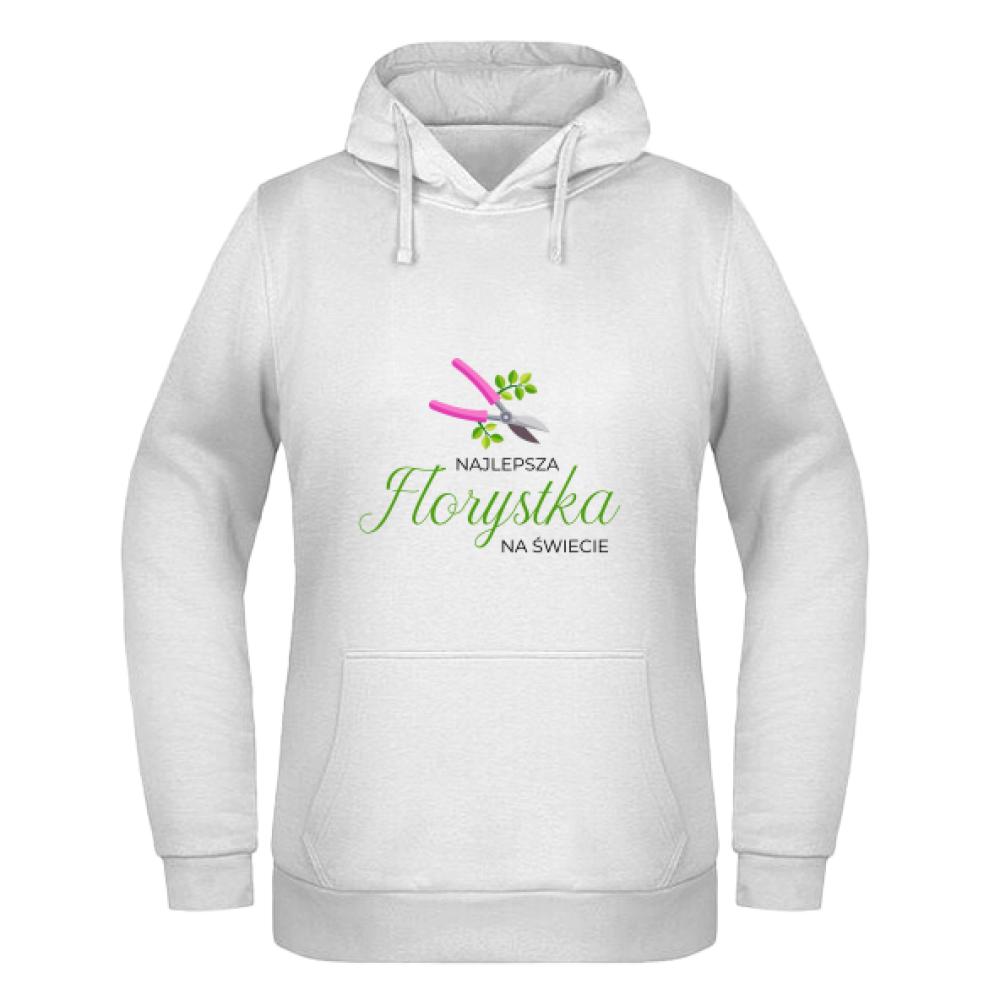 Najlepsza Florystka na świecie bluza damska z kapturem
