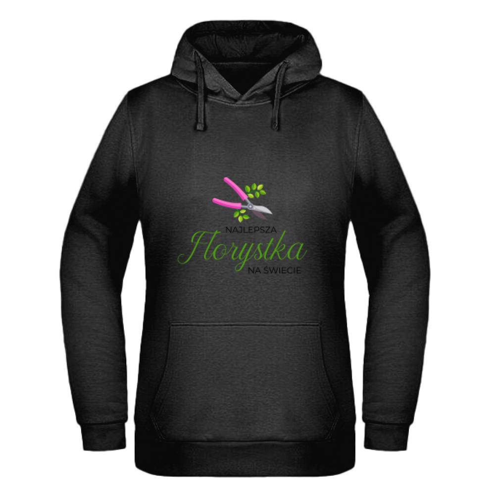 Najlepsza Florystka na świecie bluza damska z kapturem kolor navy