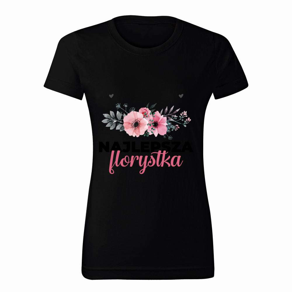 Najlepsza Florystka koszulka damska kolor zielony