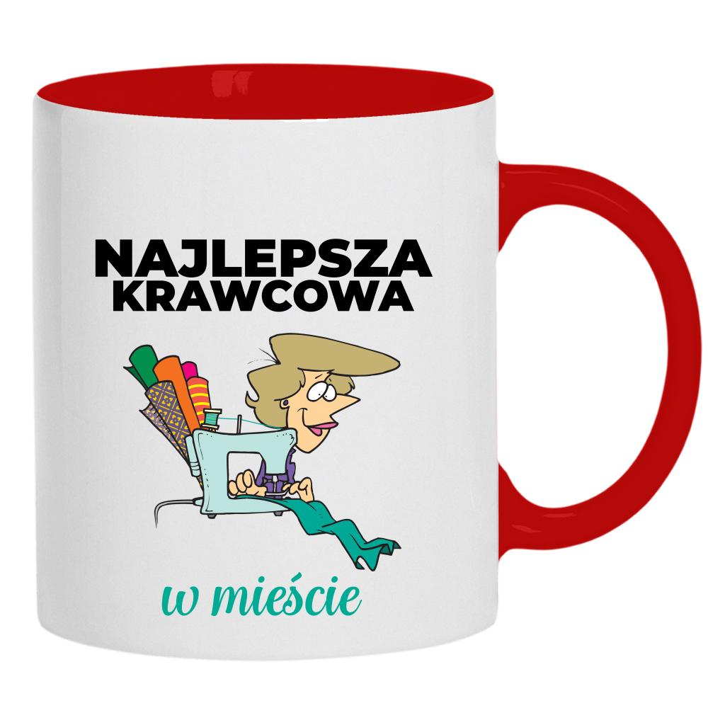 Najlepsza Krawcowa mieście kubek ucho kolor kolor vanilla milkshake