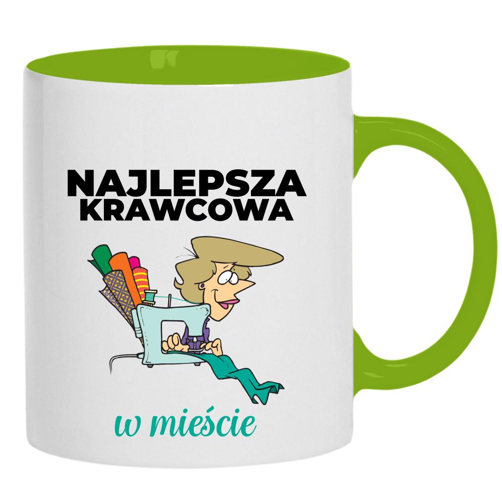 Najlepsza Krawcowa mieście kubek ucho kolor kolor zielony