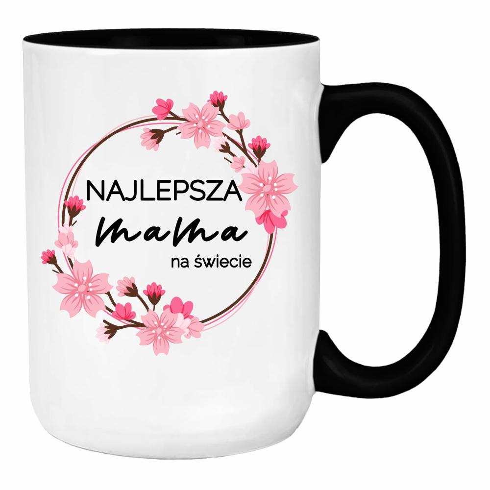 Najlepsza Mama na Świecie 4 duży kubek ucho kolor kolor zielony