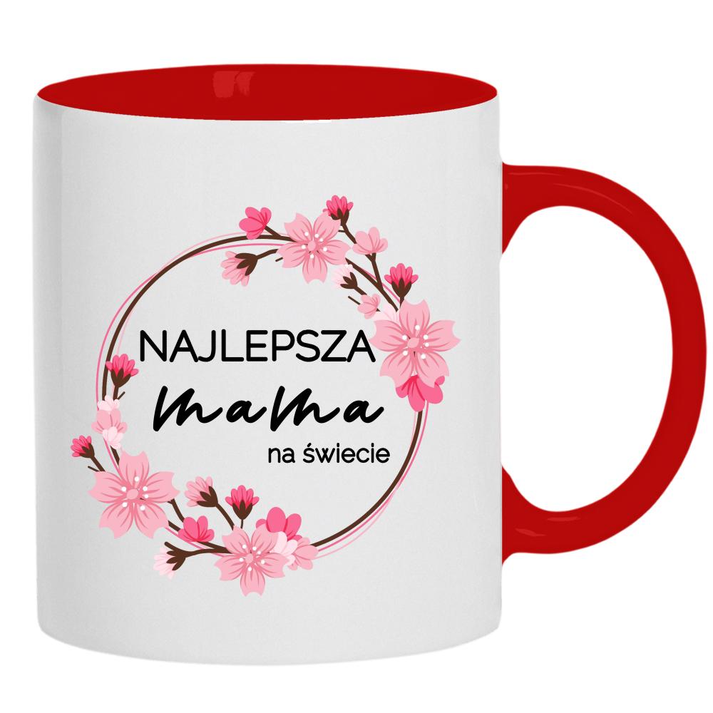 Najlepsza Mama na Świecie 4 kubek ucho kolor