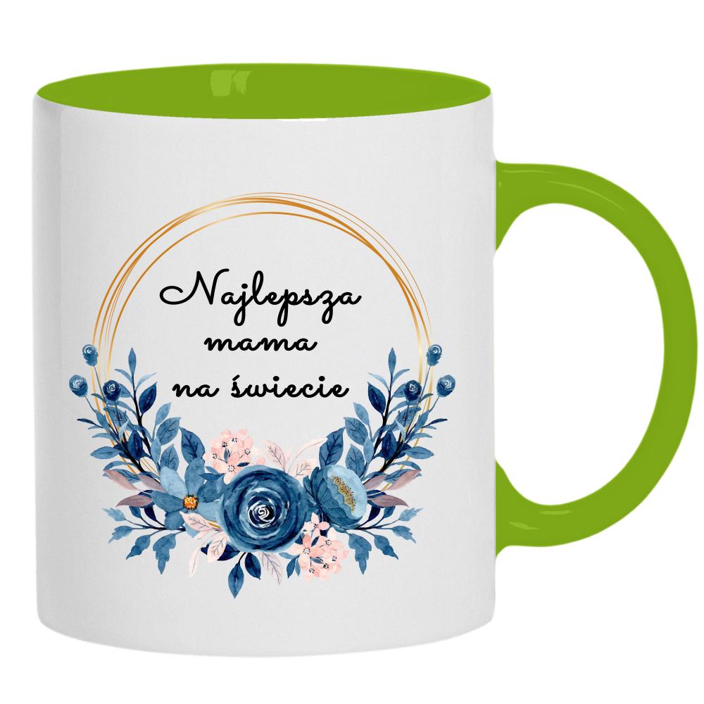 Najlepsza Mama na Świecie 5 kubek ucho kolor kolor zielony
