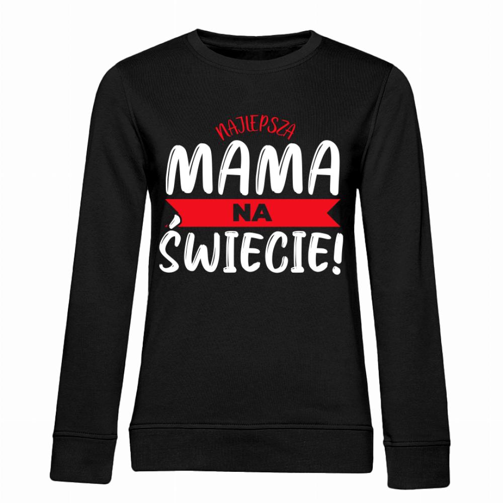 Najlepsza mama na świecie bluza damska bez kaptura