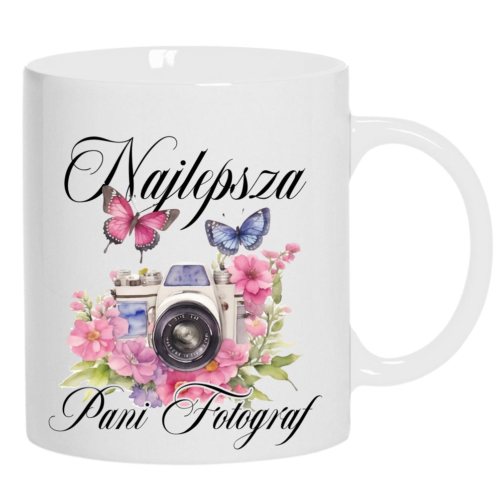 Najlepsza Pani Fotograf kubek ucho kolor kolor biały