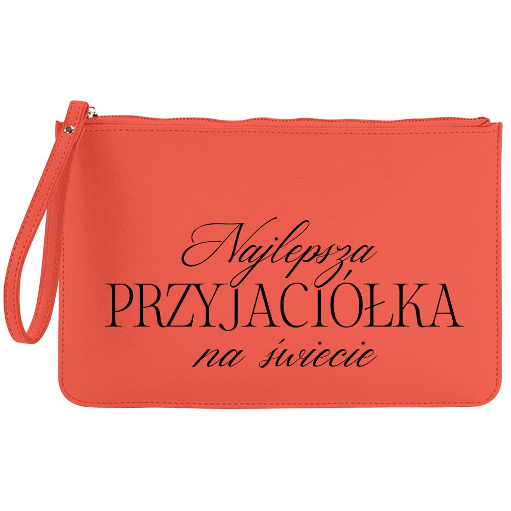 Najlepsza przyjaciółka na świecie kosmetyczka kolor czerwony kosmetyczka