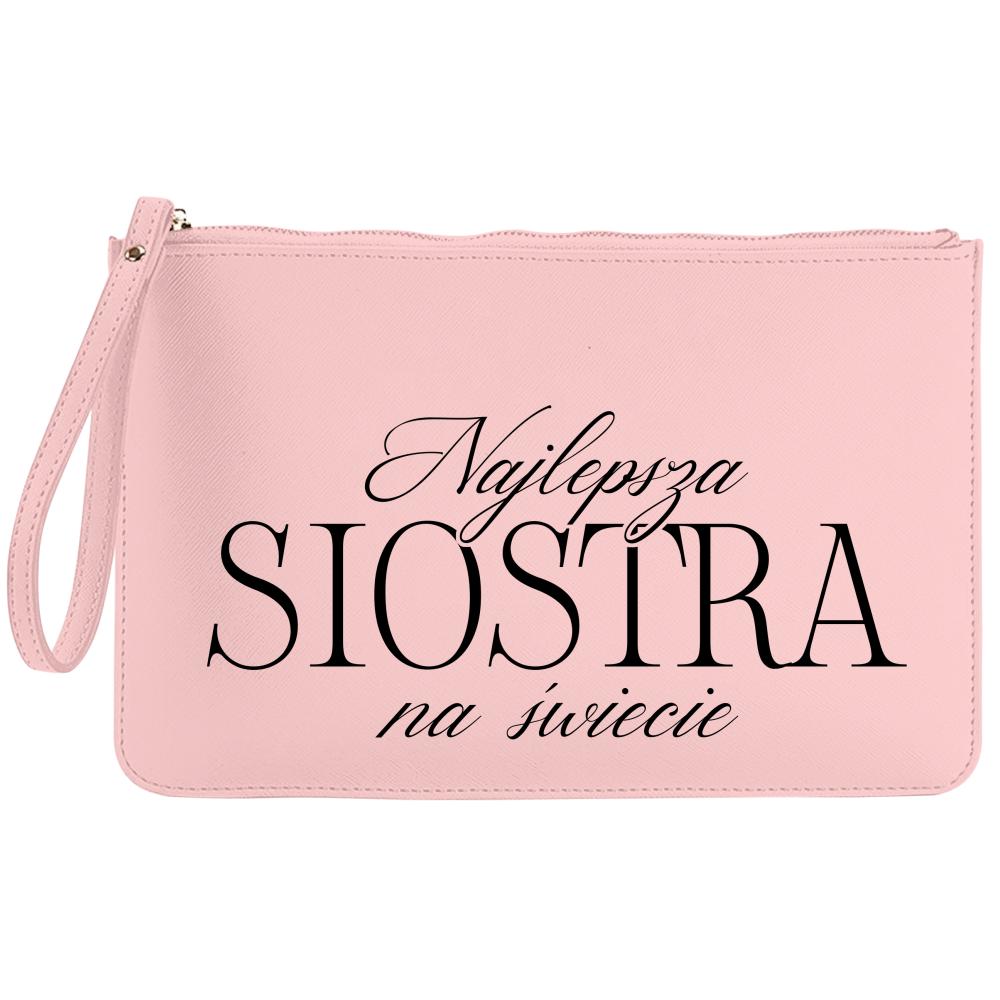 Najlepsza siostra na świecie kosmetyczka kolor kremowy kosmetyczka