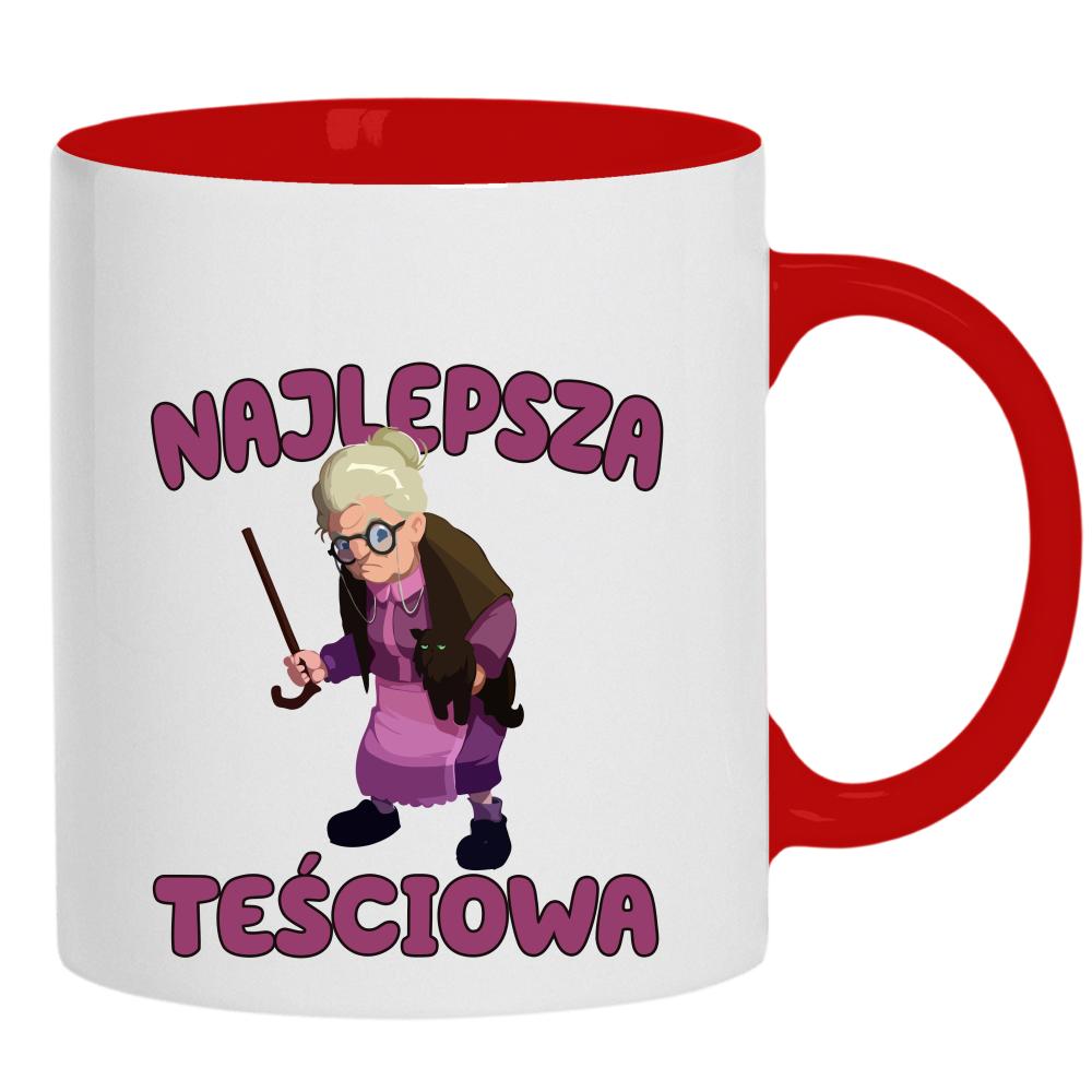 Najlepsza Teściowa 1 kubek ucho kolor