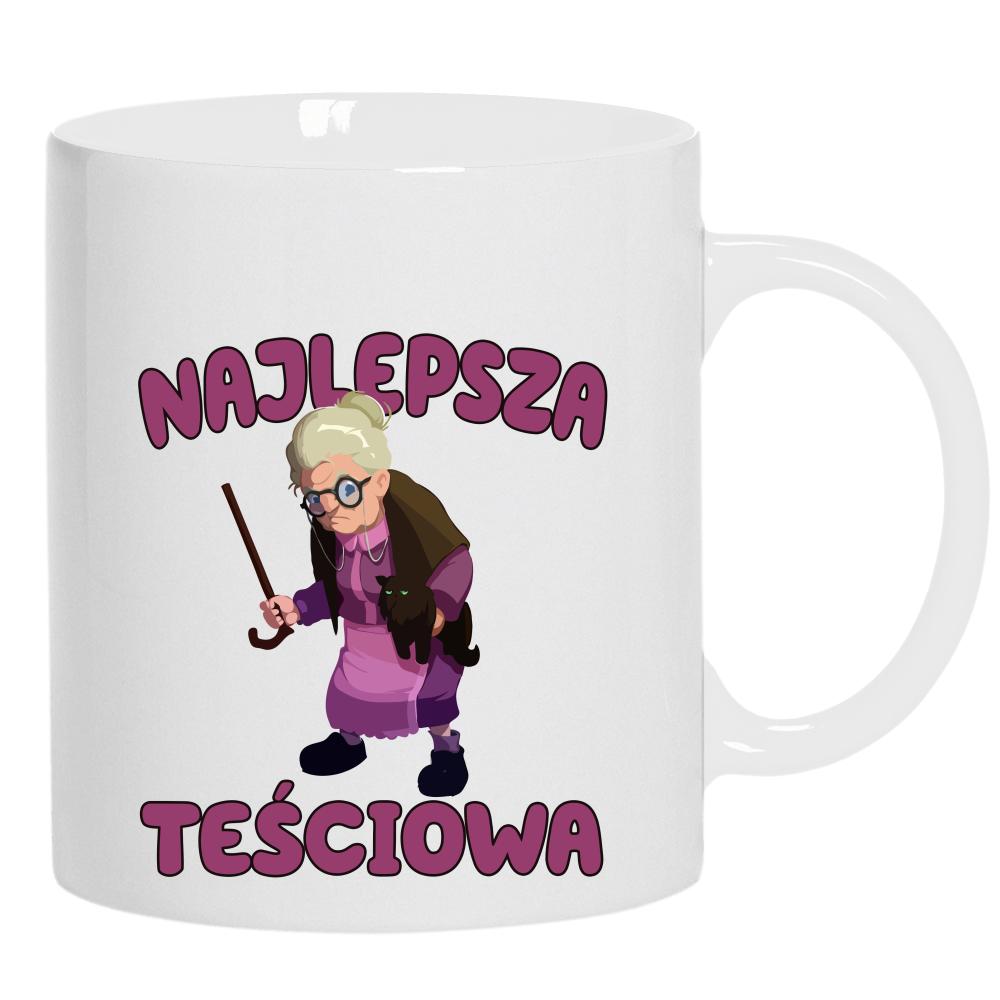 Najlepsza Teściowa 1 kubek ucho kolor kolor biały
