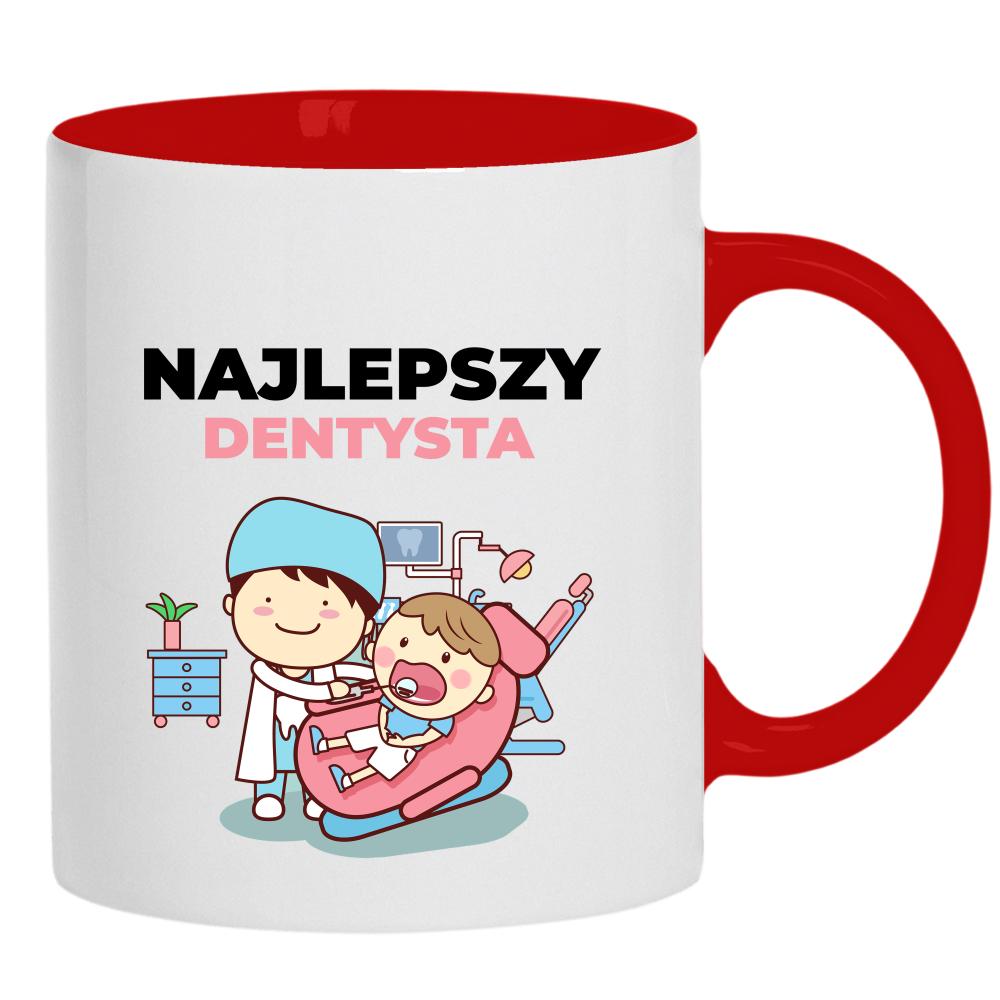 Najlepszy Dentysta kubek ucho kolor