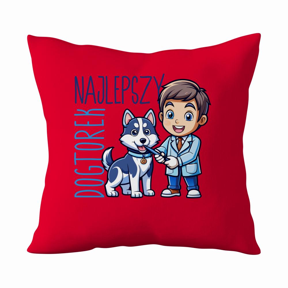 Najlepszy doktorek poduszka kolor czerwony