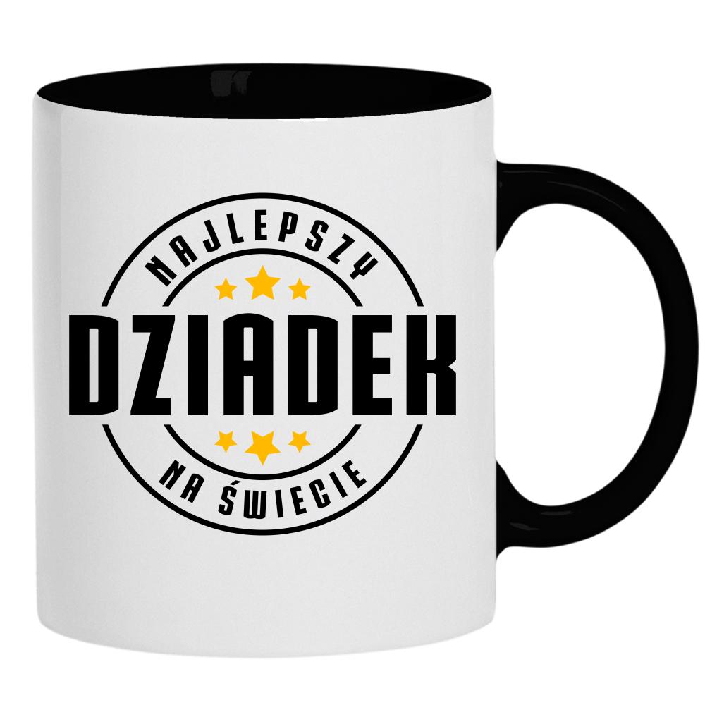 Najlepszy dziadek na świecie 3 kubek ucho kolor kolor czarnyy