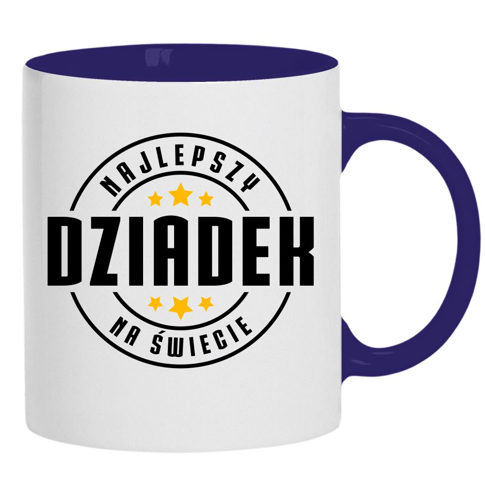 Najlepszy dziadek na świecie 3 kubek ucho kolor kolor navy