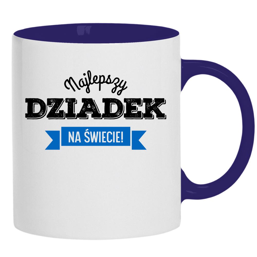 Najlepszy dziadek na świecie 4 kubek ucho kolor kolor navy