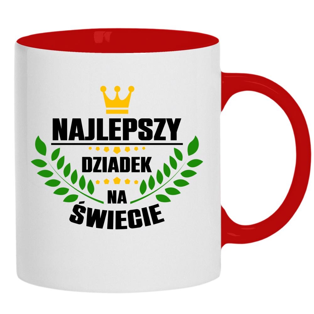 Najlepszy dziadek na świecie 5 kubek ucho kolor kolor czerwony