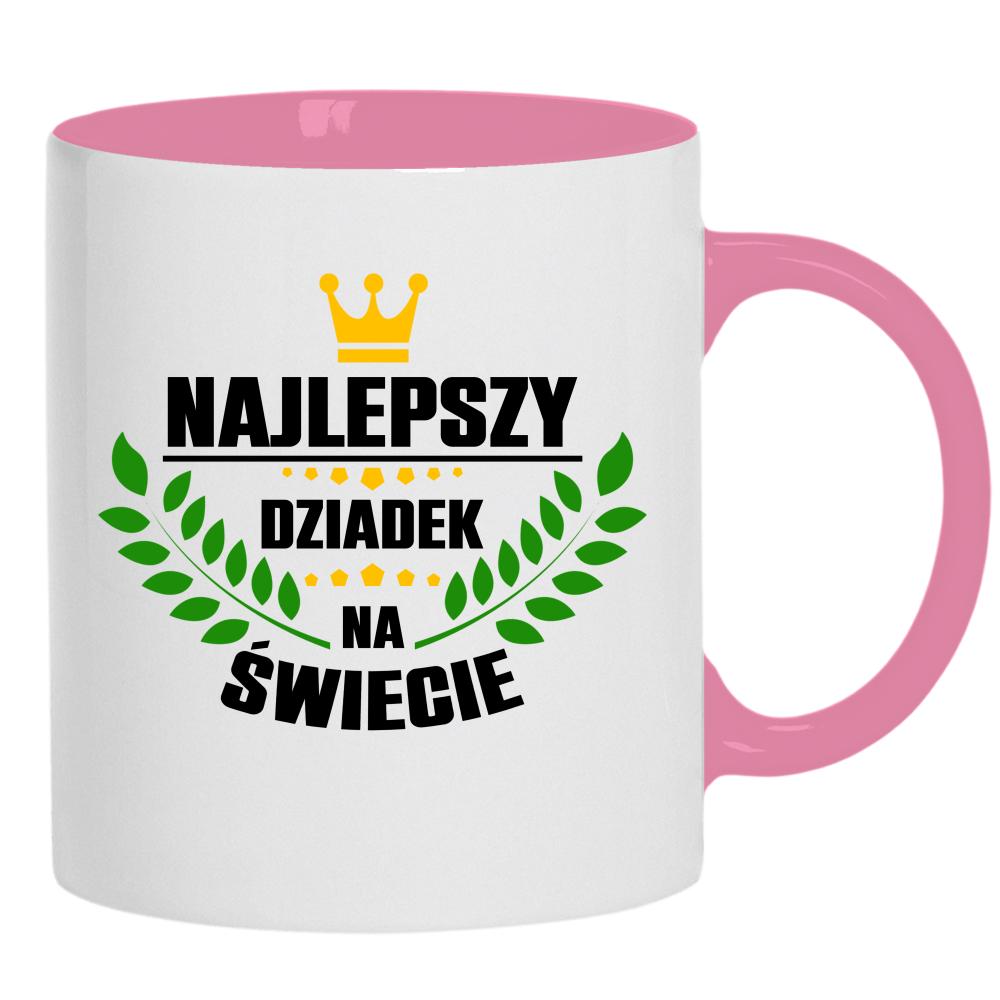 Najlepszy dziadek na świecie 5 kubek ucho kolor kolor różowy
