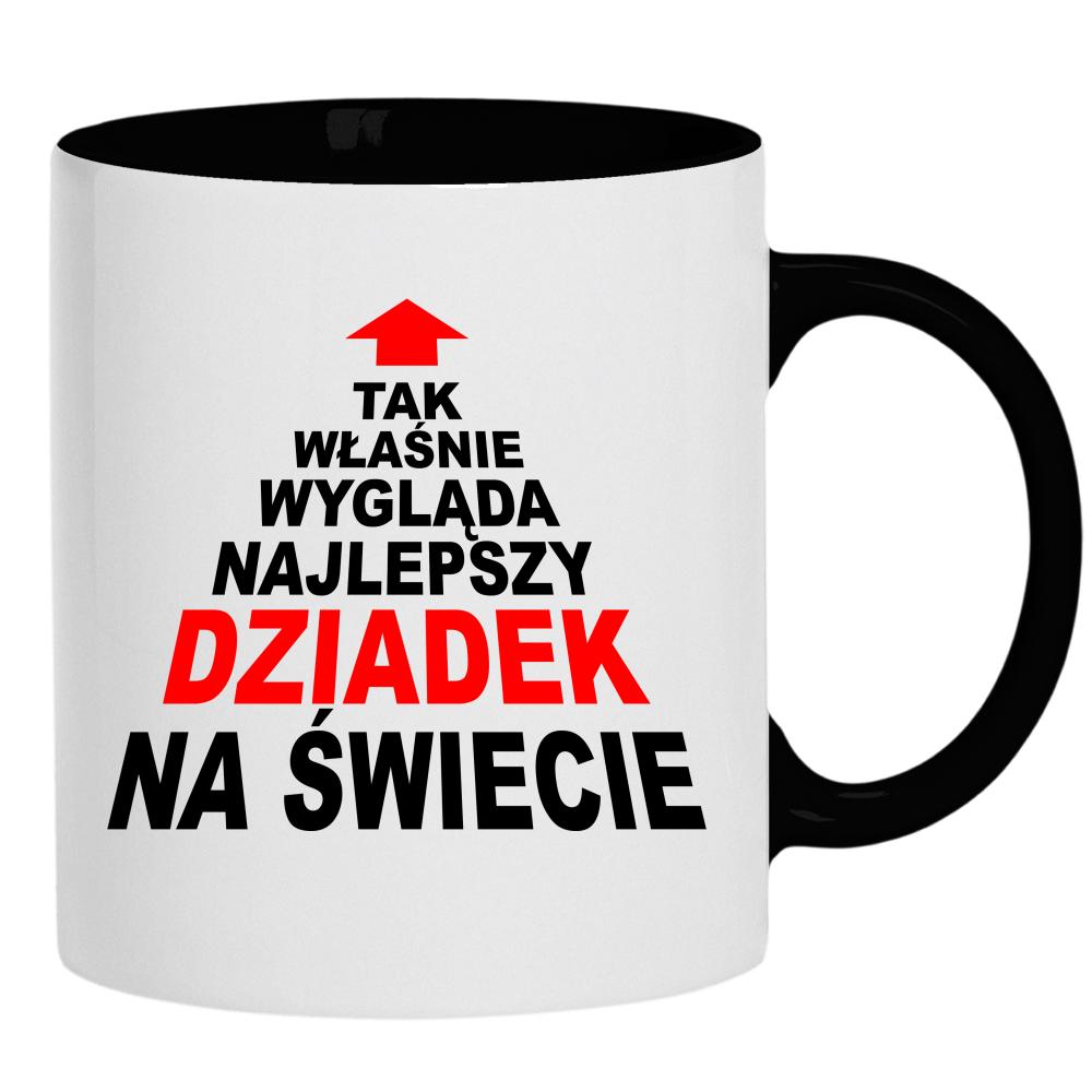 Najlepszy dziadek na świecie 6 kubek ucho kolor kolor czarnyy