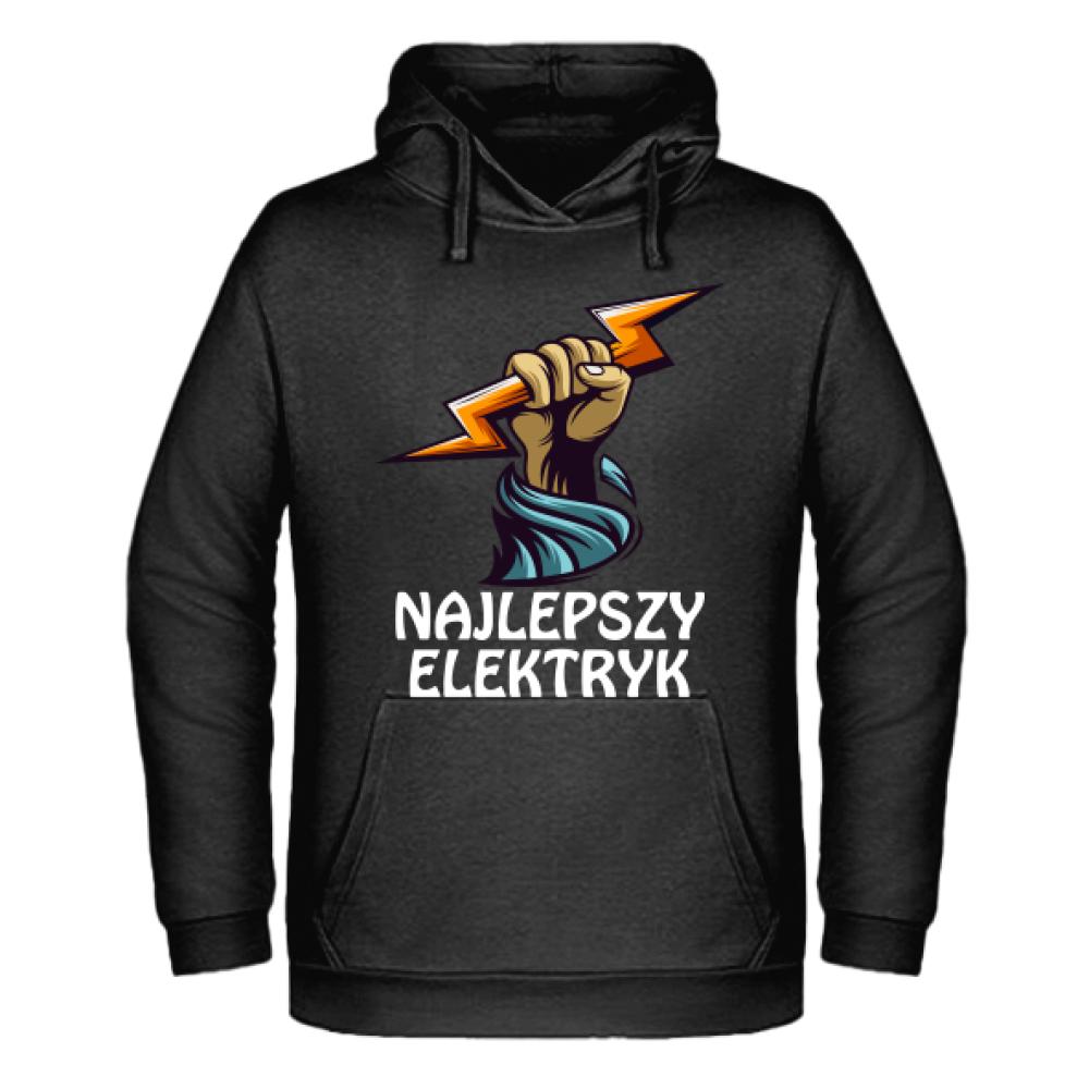 NAJLEPSZY ELEKTRYK bluza męska z kapturem