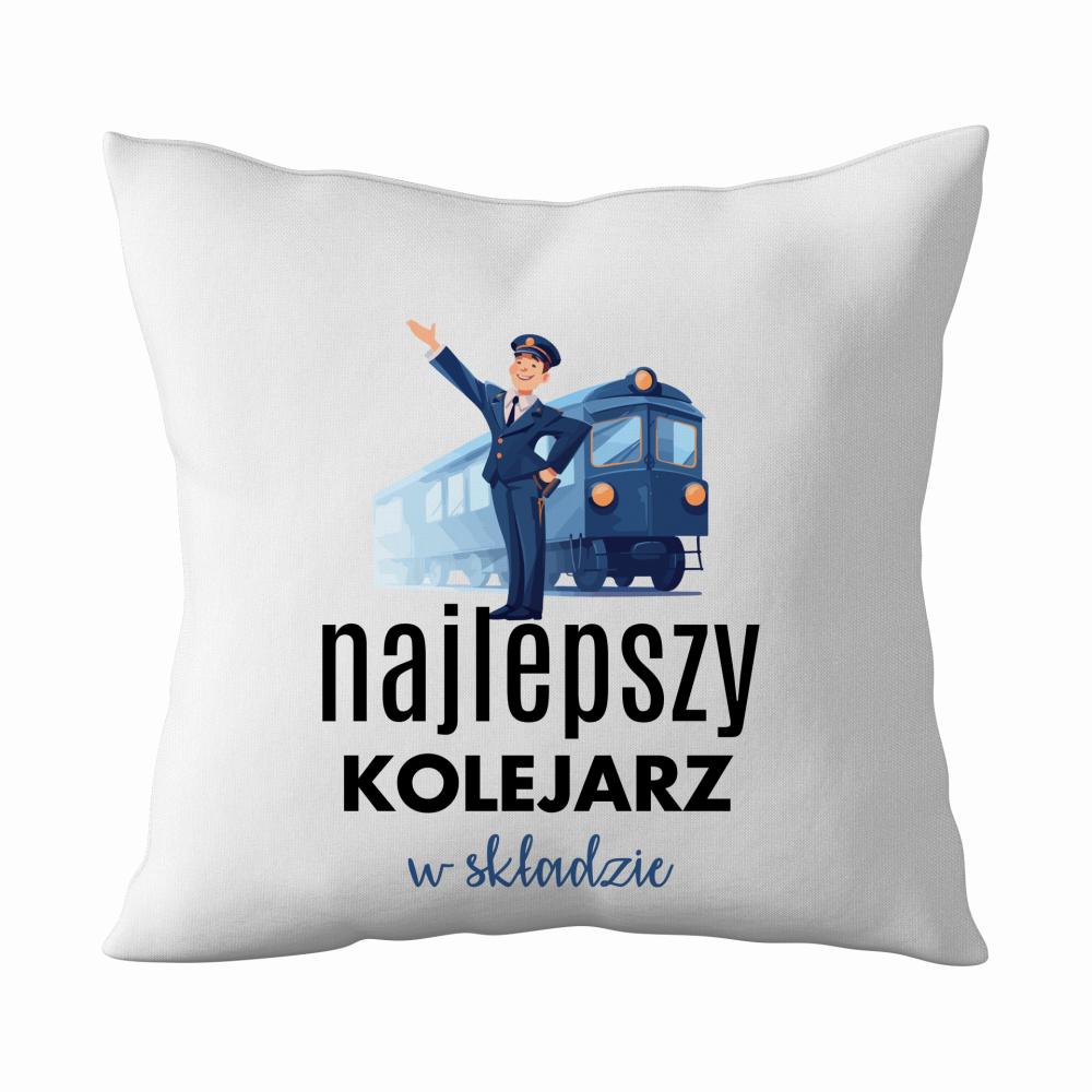 Najlepszy Kolejarz w składzie poduszka