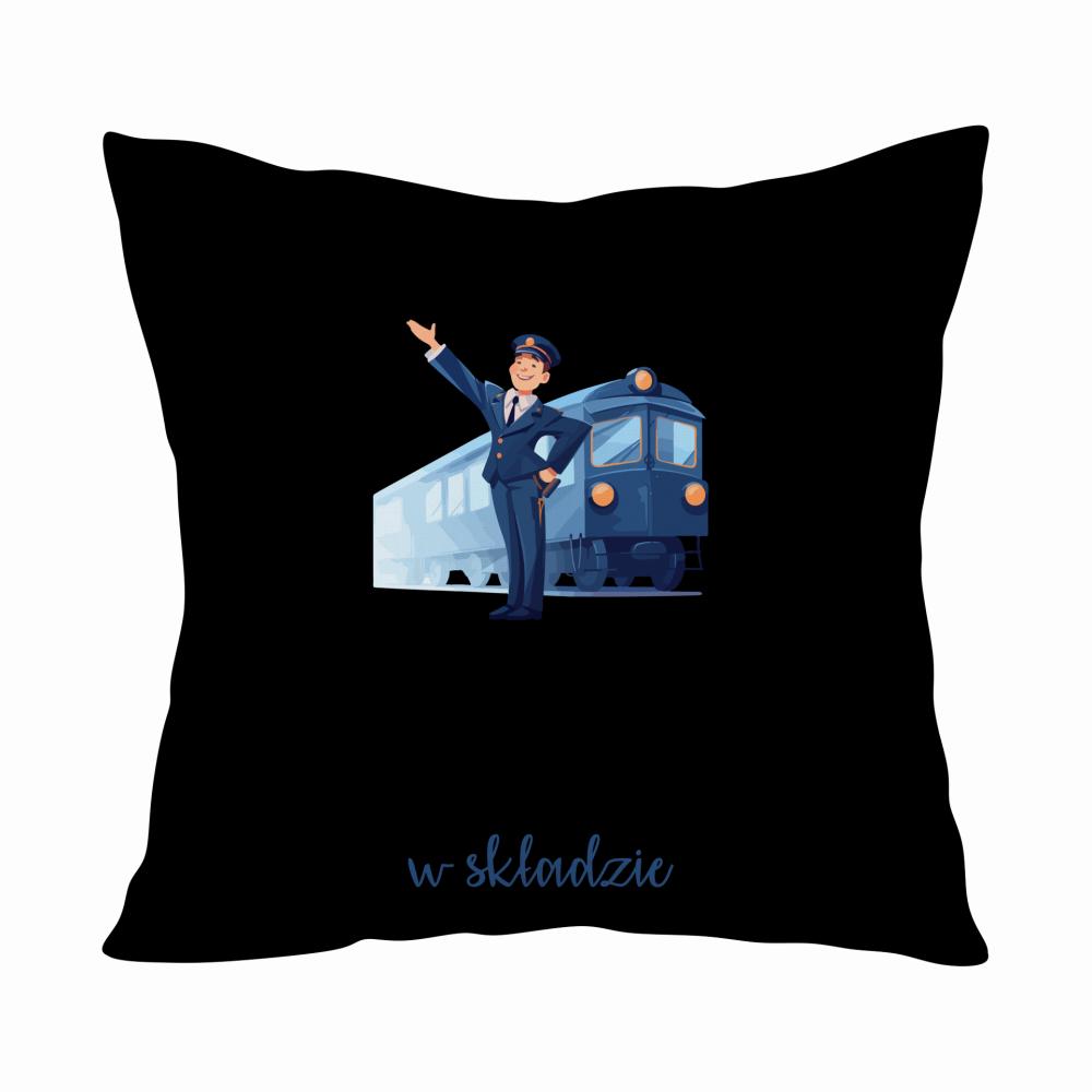 Najlepszy Kolejarz w składzie poduszka kolor vanilla milkshake