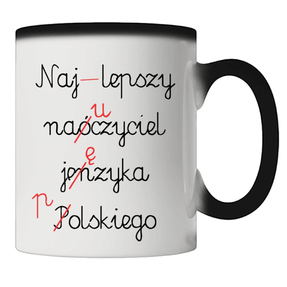 Najlepszy nauczyciel języka polskiego kubek magiczny