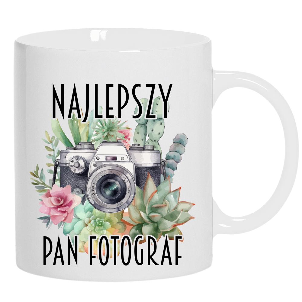 Najlepszy Pan Fotograf kubek ucho kolor kolor biały