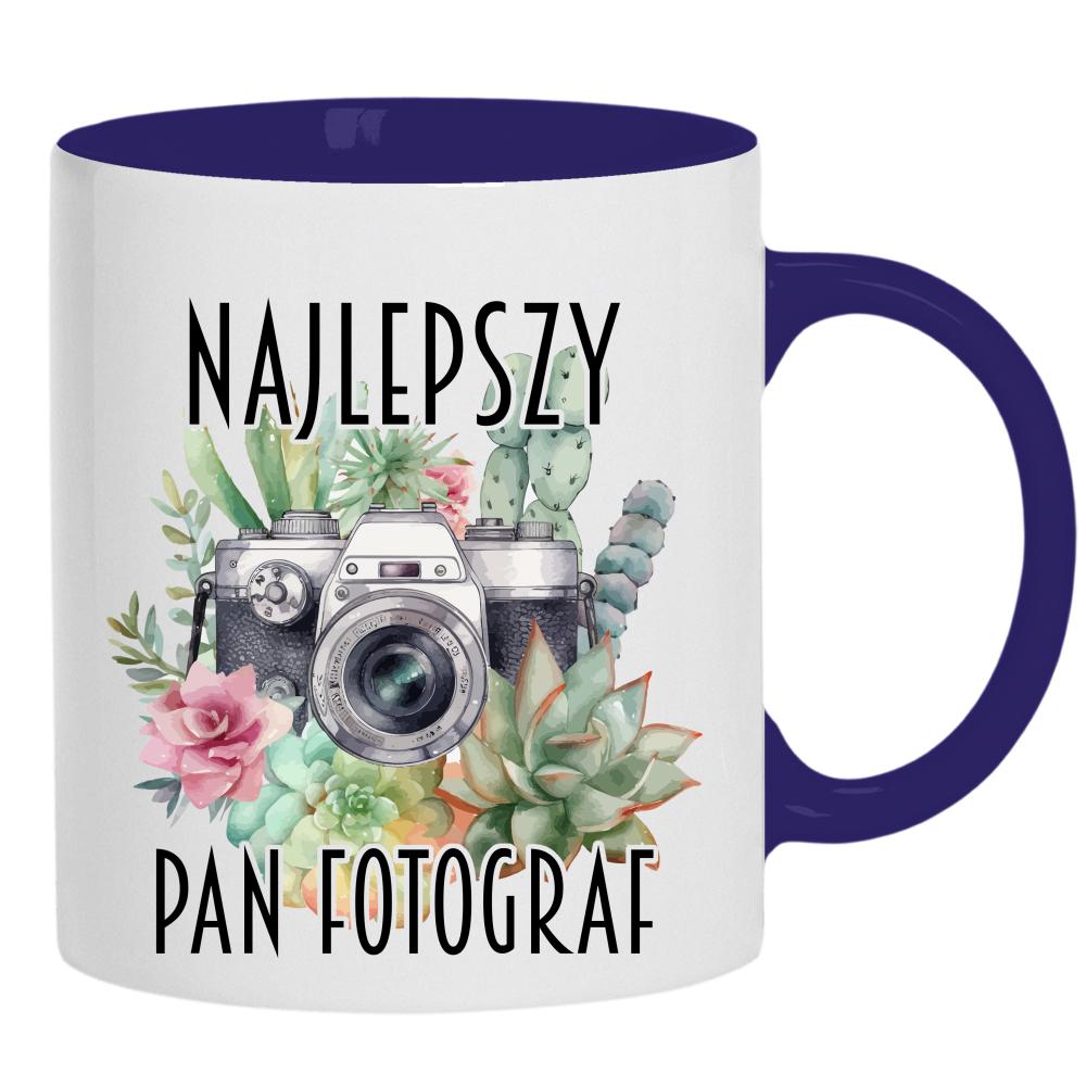Najlepszy Pan Fotograf kubek ucho kolor kolor navy