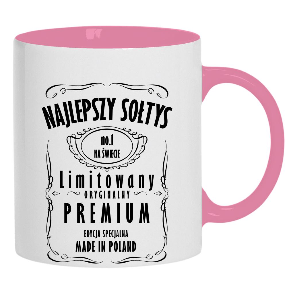 Najlepszy Sołtys no.1 kubek ucho kolor kolor różowy