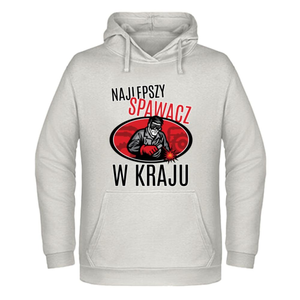 Najlepszy Spawacz w Kraju bluza męska z kapturem kolor vanilla milkshake