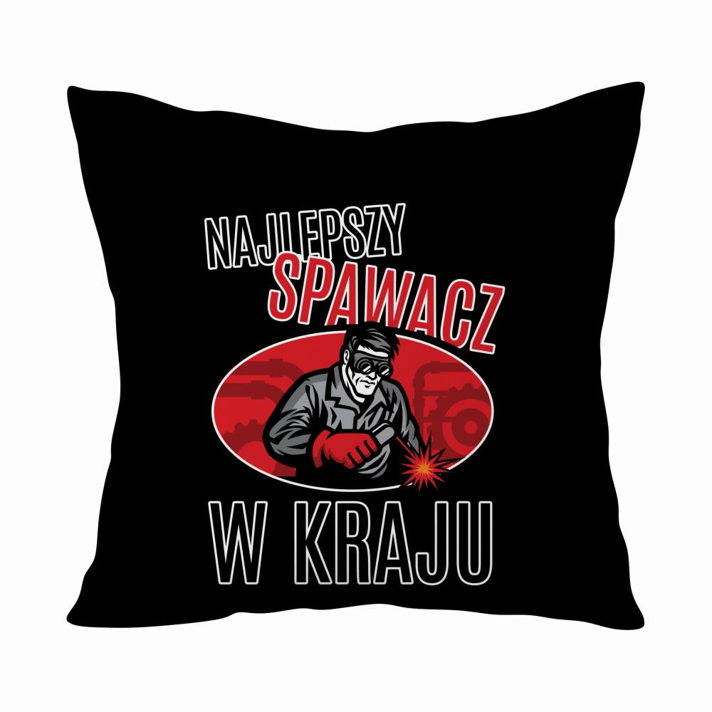 Najlepszy Spawacz w Kraju poduszka kolor różowy