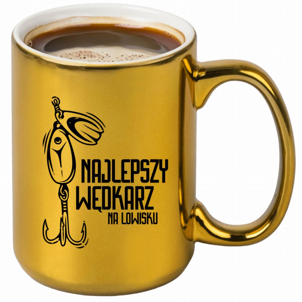 Najlepszy wędkarz na łowisku kubek złoty