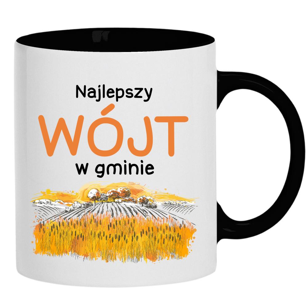 Najlepszy Wójt w gminie kubek ucho kolor kolor czarnyy