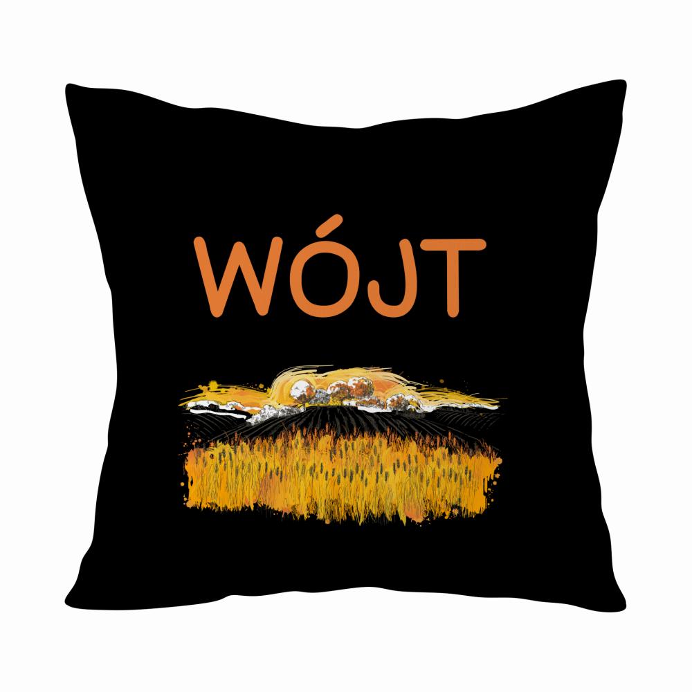 Najlepszy Wójt w gminie poduszka kolor biały