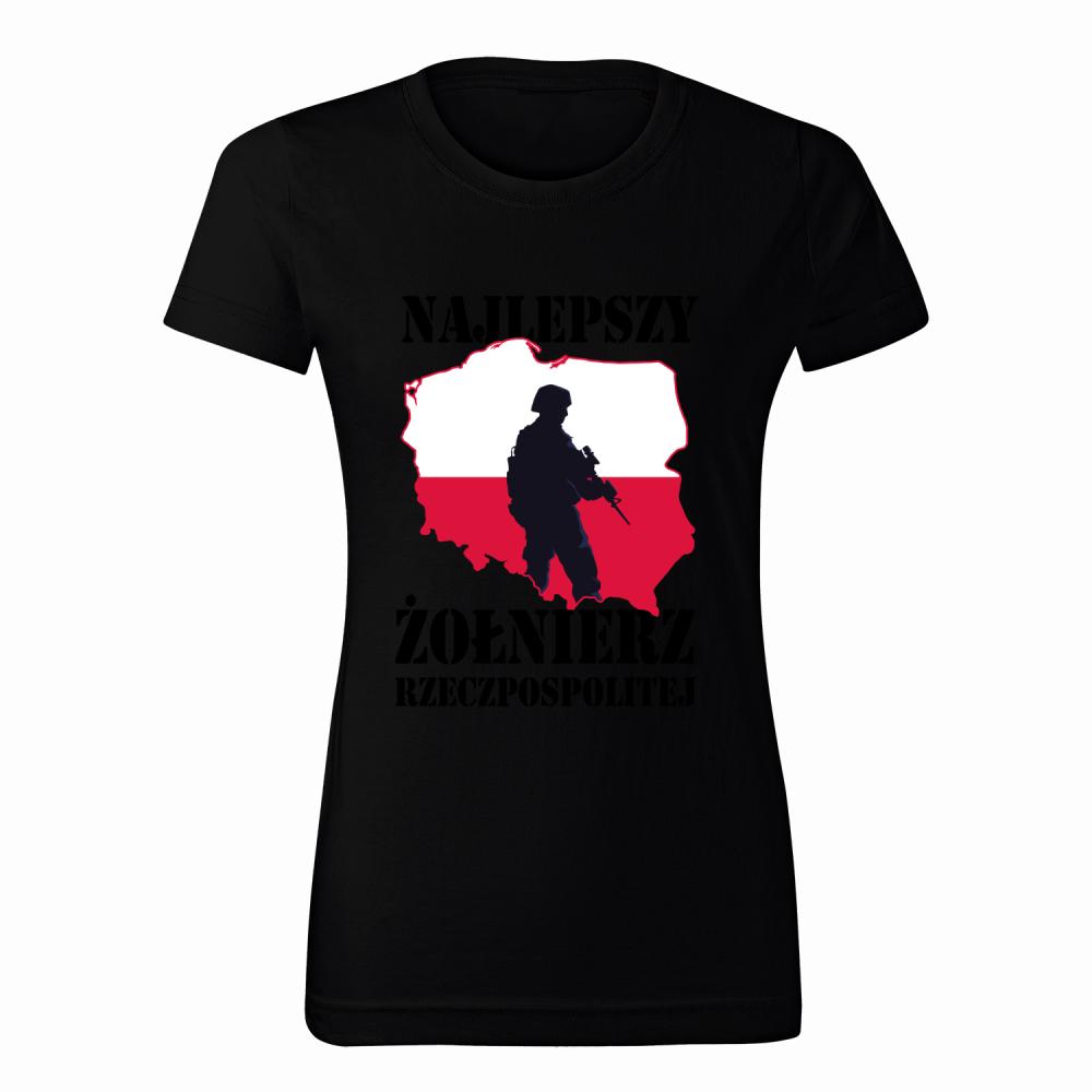 Najlepszy Żołnierz RP koszulka damska kolor navy