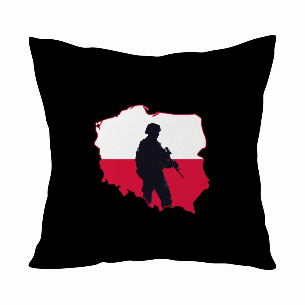 Najlepszy Żołnierz RP poduszka kolor czarnyy