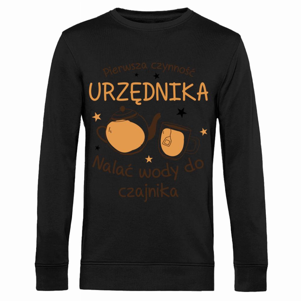 Nalać wody do czajnika! bluza męska bez kaptura kolor żółtyy