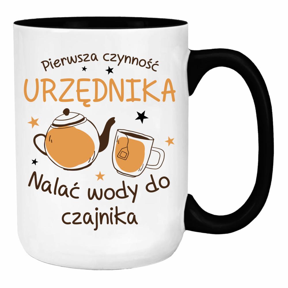 Nalać wody do czajnika! duży kubek ucho kolor kolor czerwony