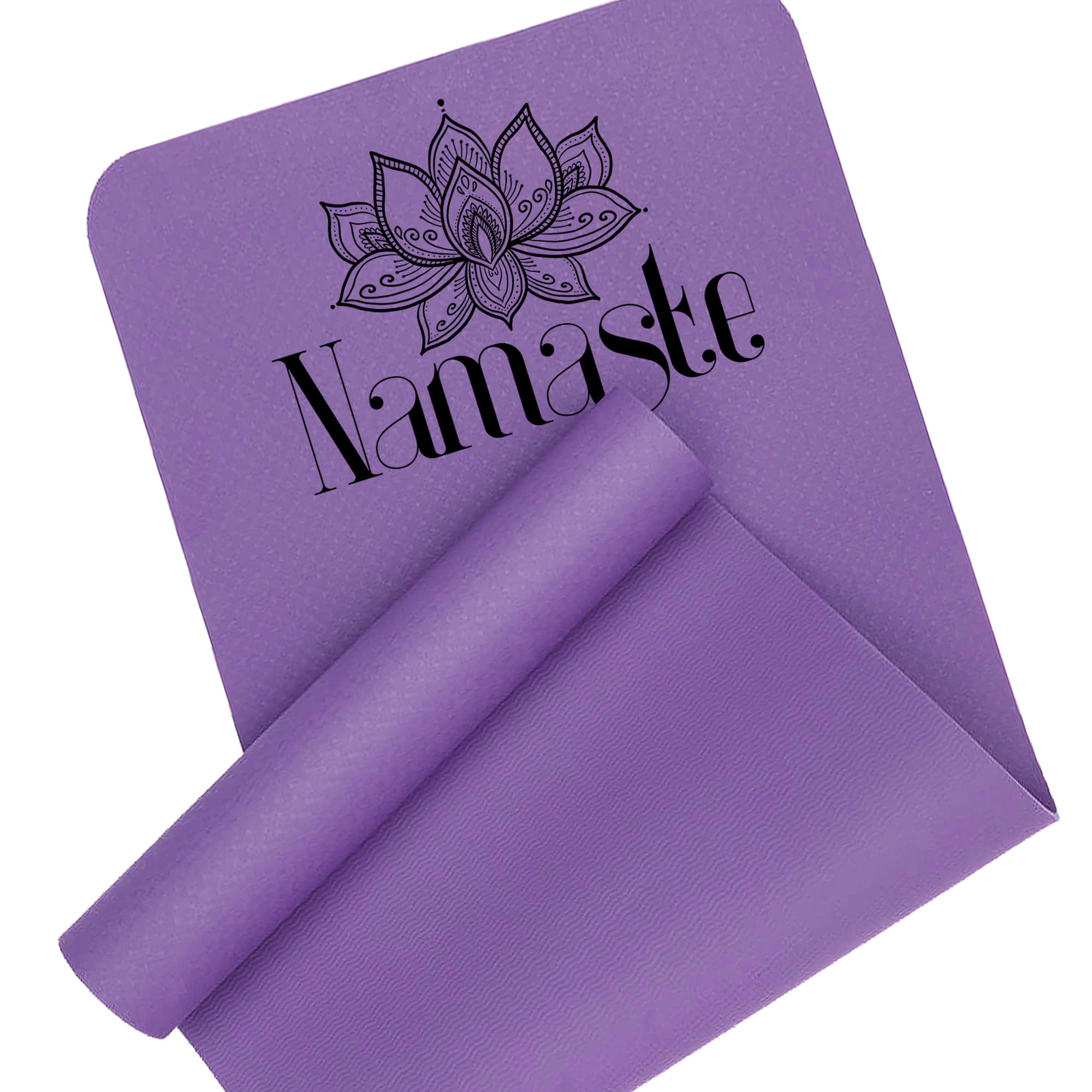 Namaste mata do ćwiczeń kolor pastelowy fiolet