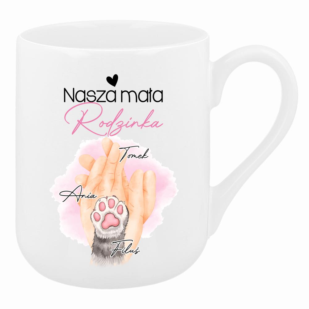 Nasza mała rodzinka kubek coffee kolor biały