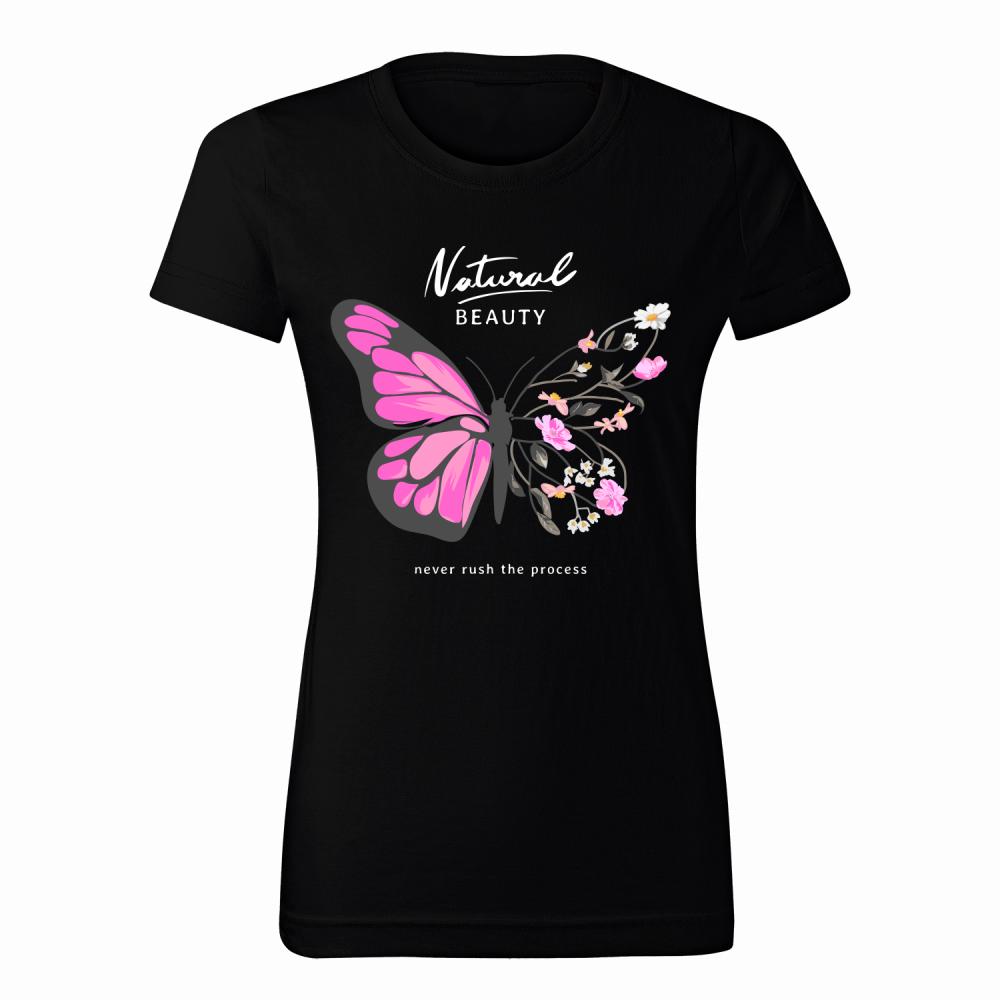 Natural Beauty Różowy koszulka damska