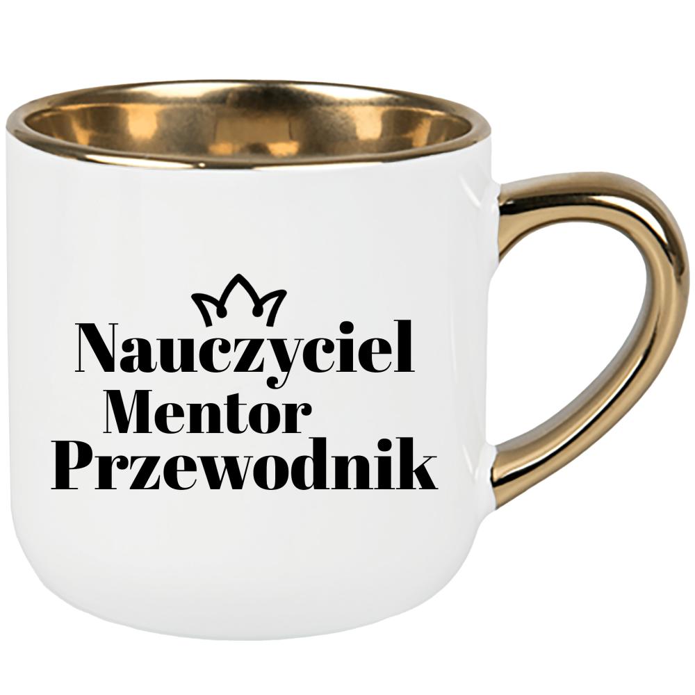 Nauczyciel, Mentor, Przewodnik kubek elegant duży kolor biały