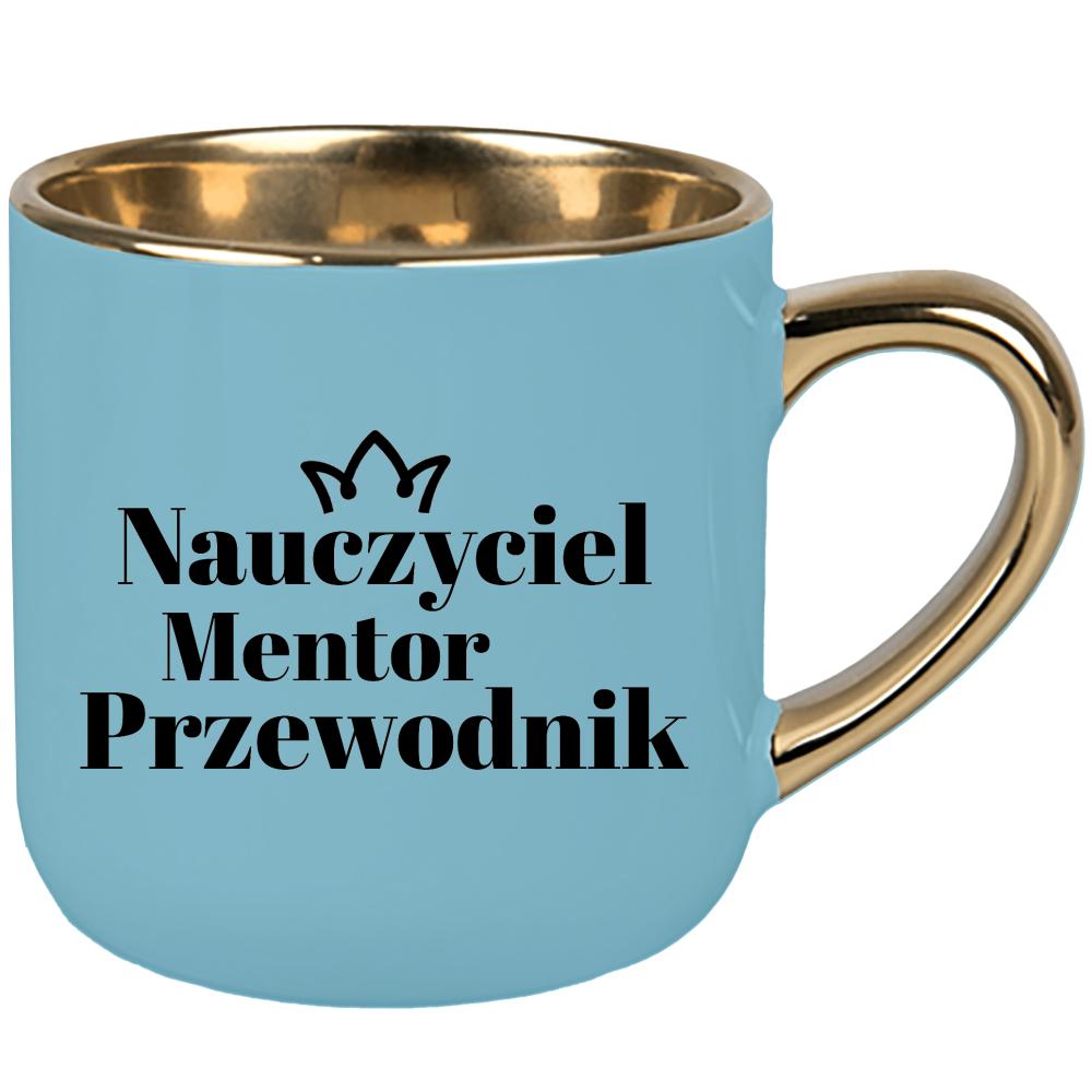 Nauczyciel, Mentor, Przewodnik kubek elegant duży kolor niebieski 2