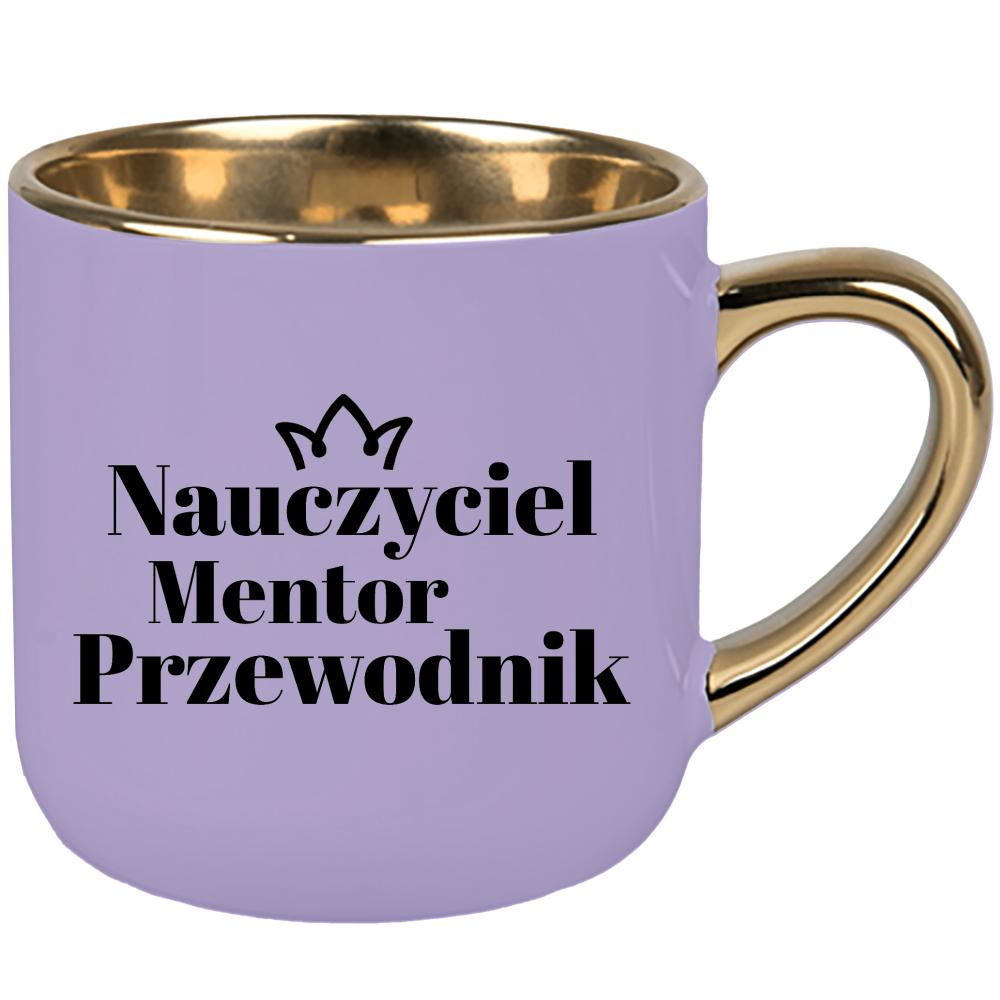 Nauczyciel, Mentor, Przewodnik kubek elegant duży kolor pastelowy fiolet