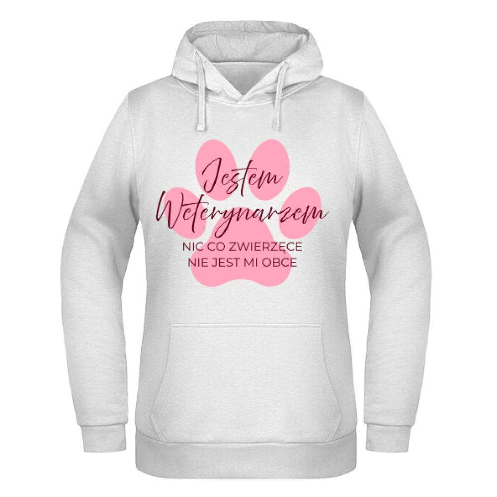 Nic co zwierzęce nie jest mi obce bluza damska z kapturem